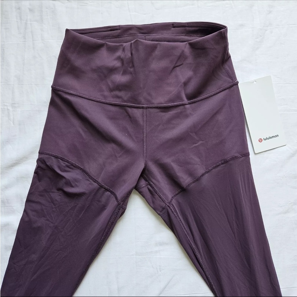 Lululemon Wunder Train Mesh HR Tight 25” GPTH Grape Thistle Women's Size 6 - Picture 3 of 7